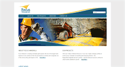 Desktop Screenshot of focusminerals.com.au